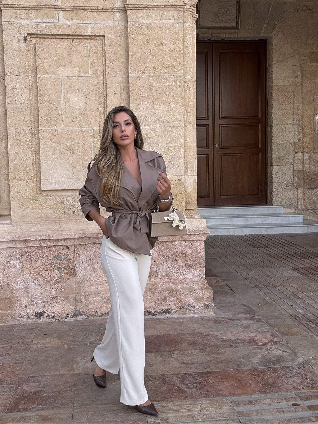 Chaqueta Élodie Taupe.