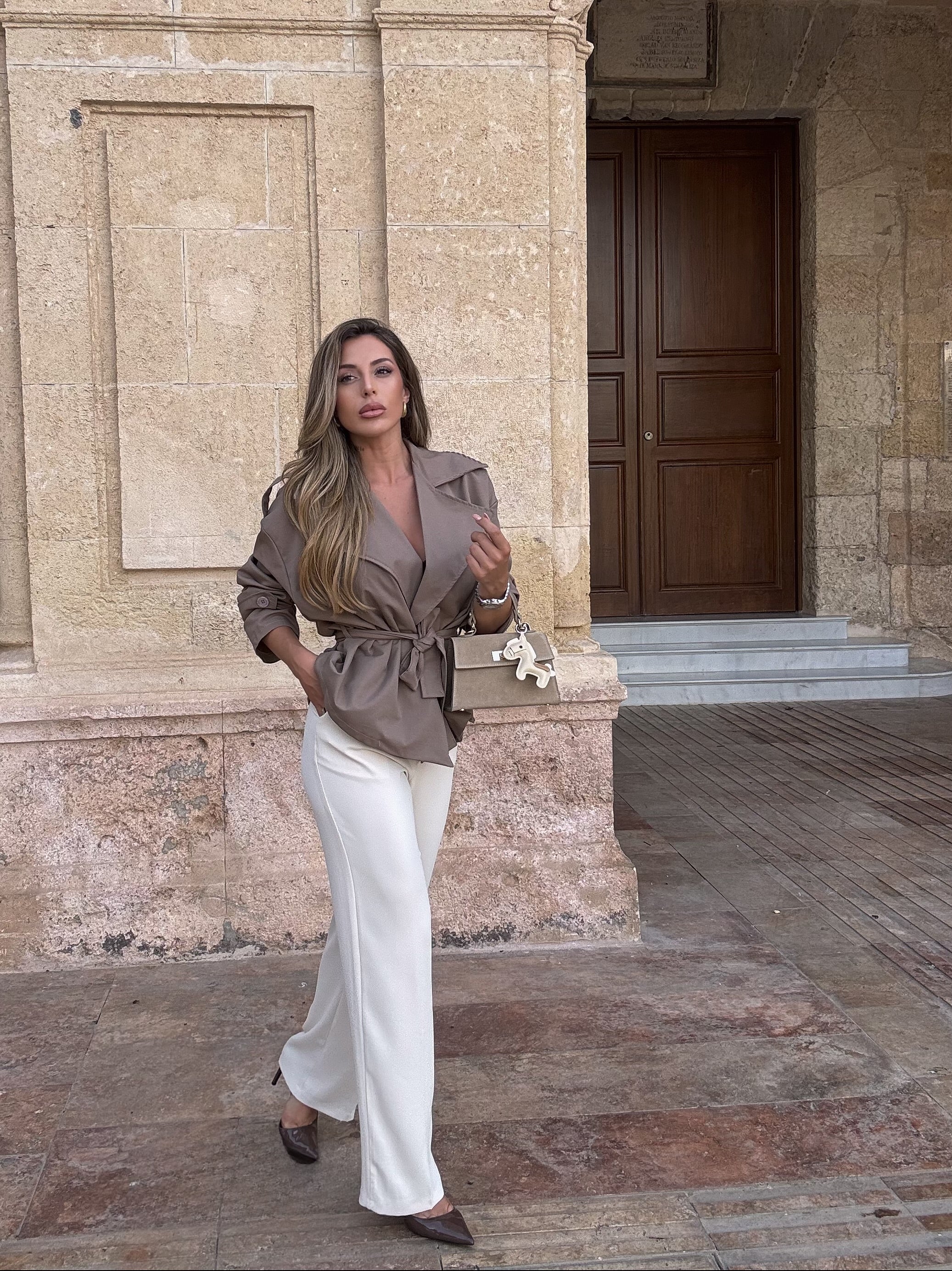 Chaqueta Élodie Taupe.