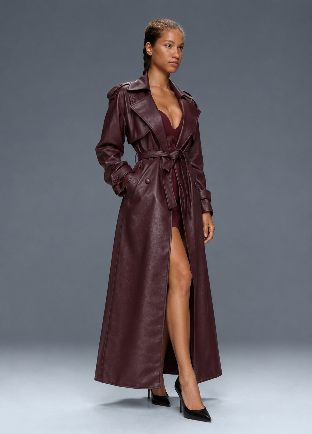Trench Verona Burgundy
