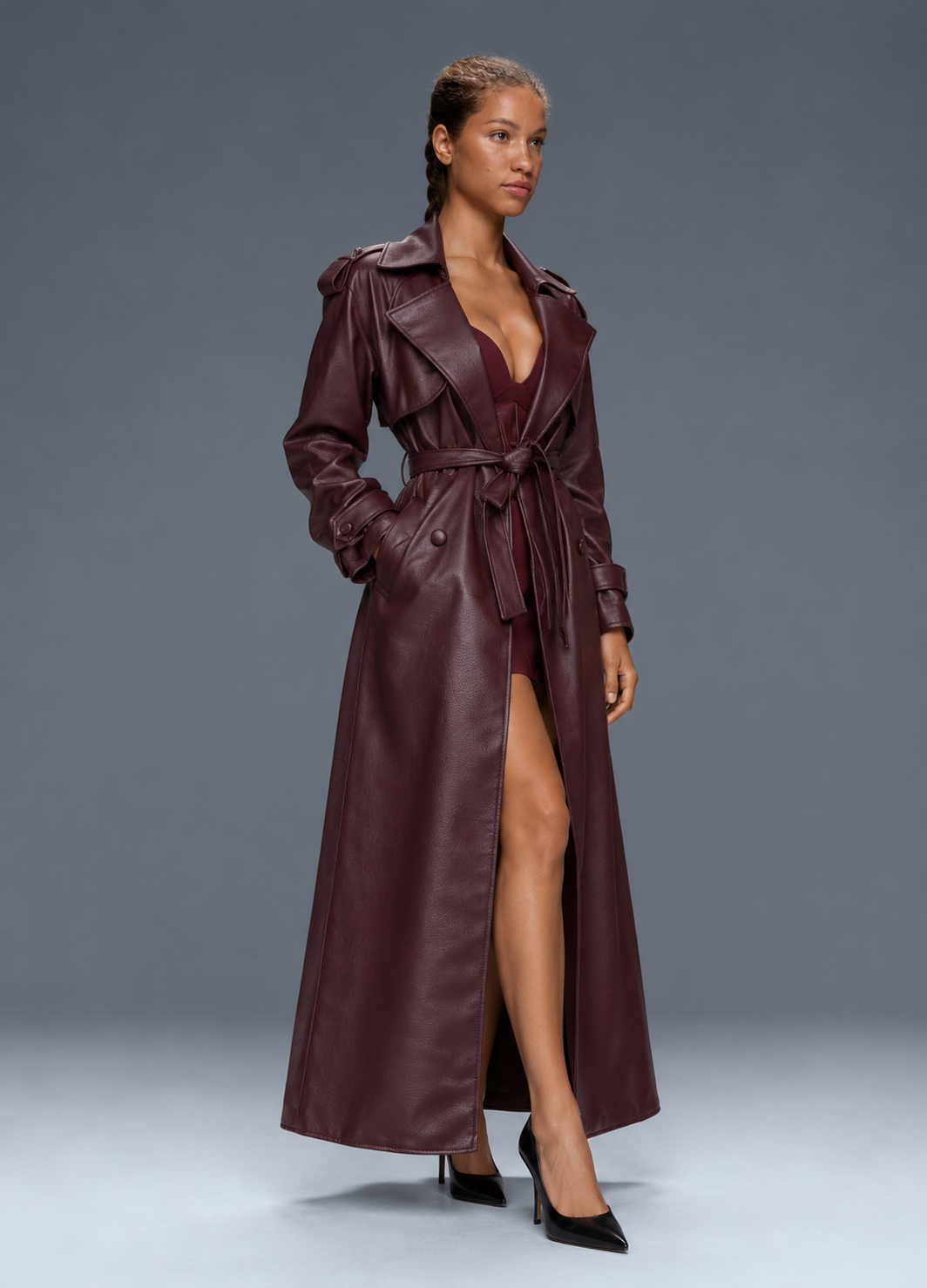 Trench Verona Burgundy