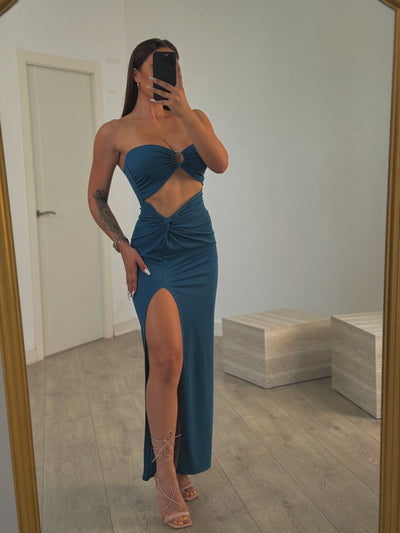 Vestido anilla azul