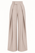 Pantalón crema , pinzas