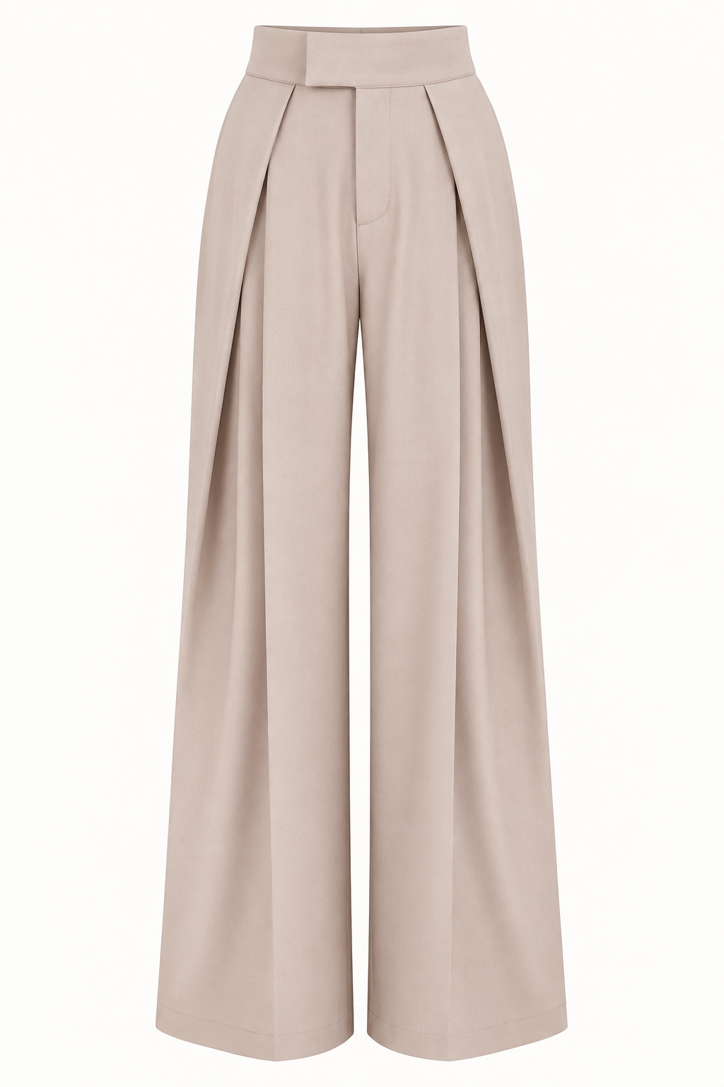 Pantalón crema , pinzas