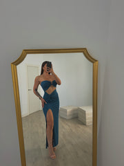 Vestido anilla azul