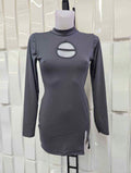 Vestido gris licra