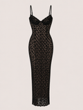 Vestido midi negro