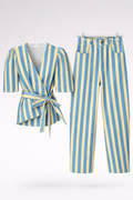 Conjunto amarillo y azul