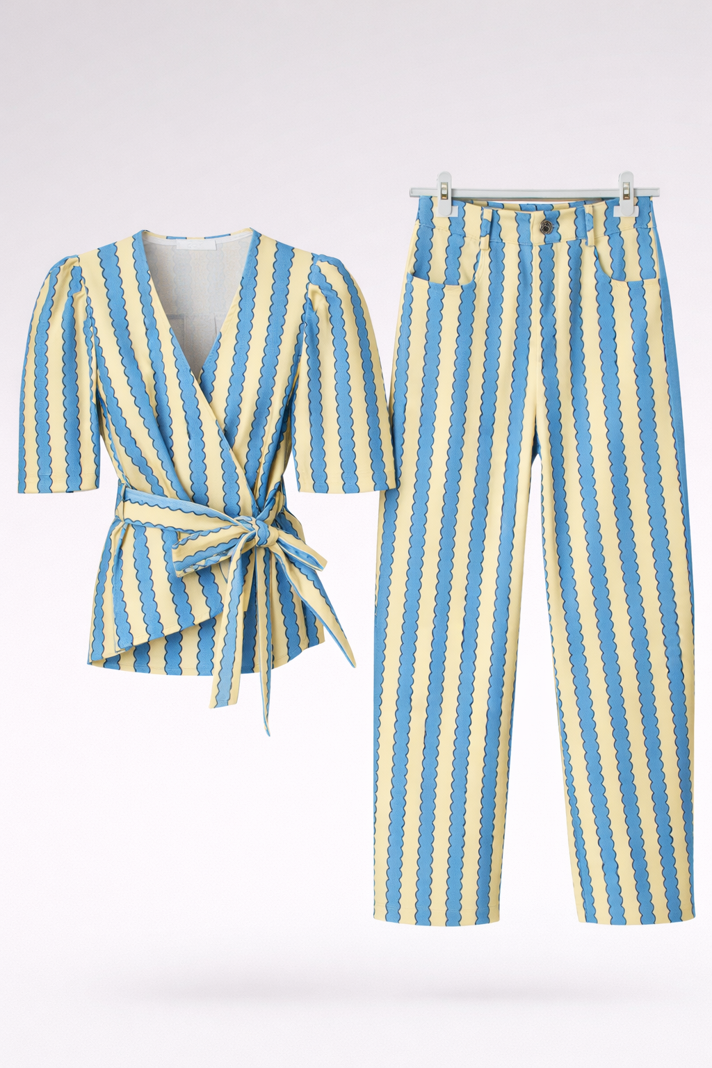 Gelb-blaues Set
