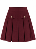 FALDA MINI TABLAS BURDEOS