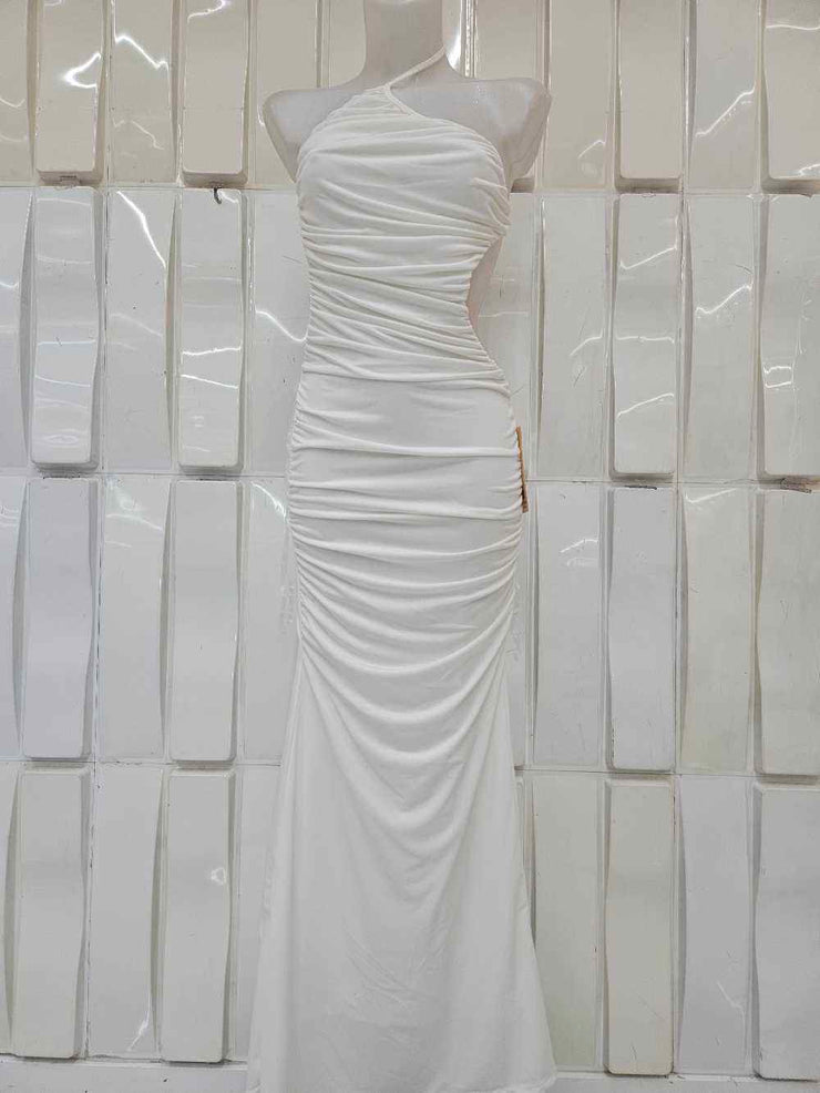 Vestido midi blanco