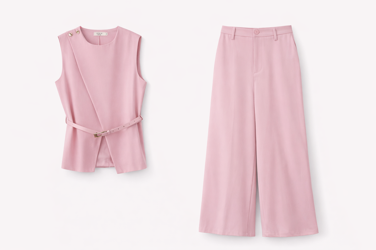Conjunto de traje rosa