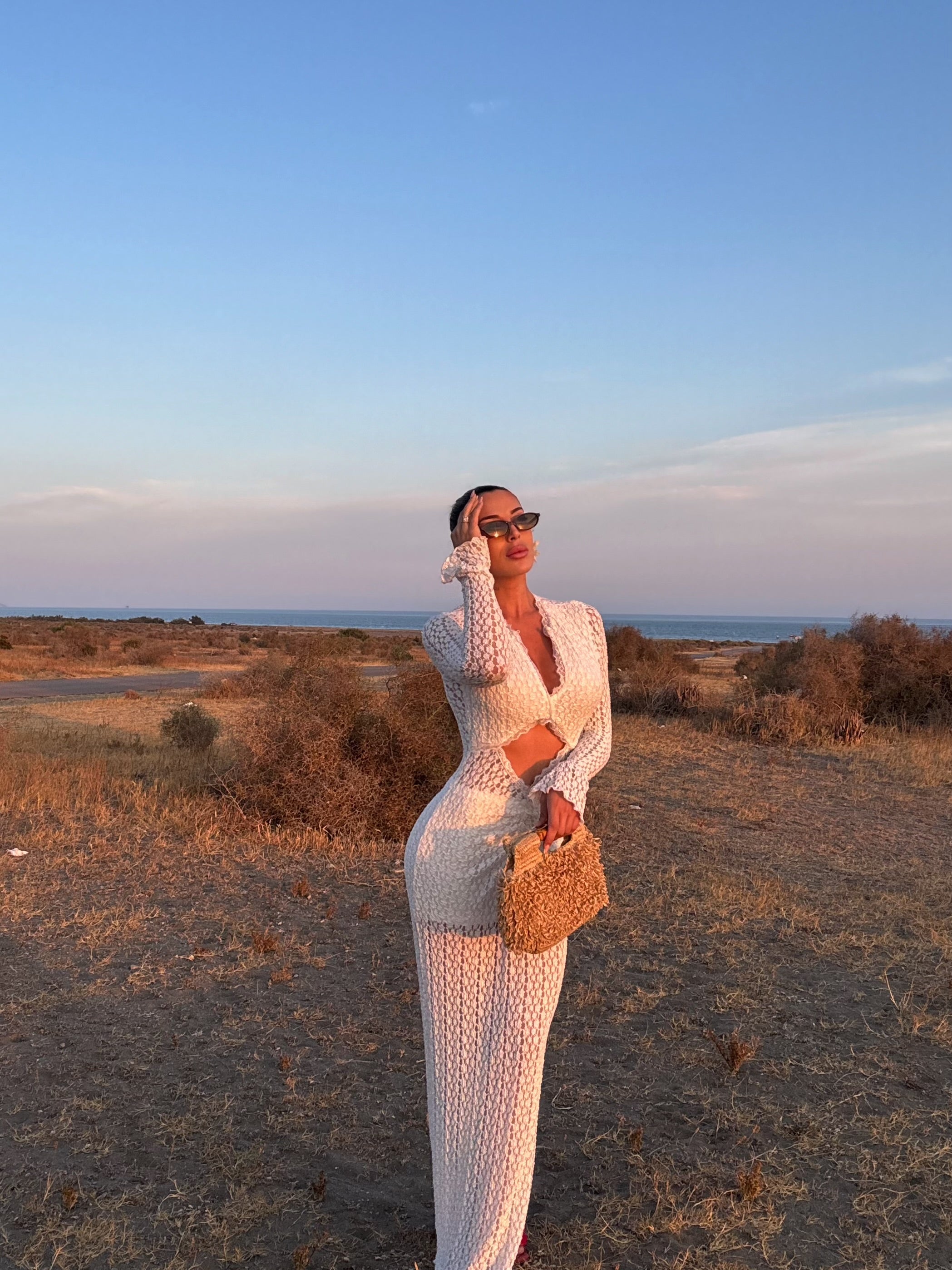 Langes Kleid Cala Blanca             VORVERKAUF