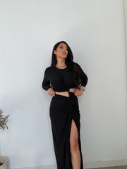 Vestido negro vernel