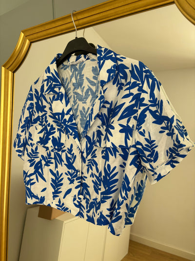 Blusa estampado azul