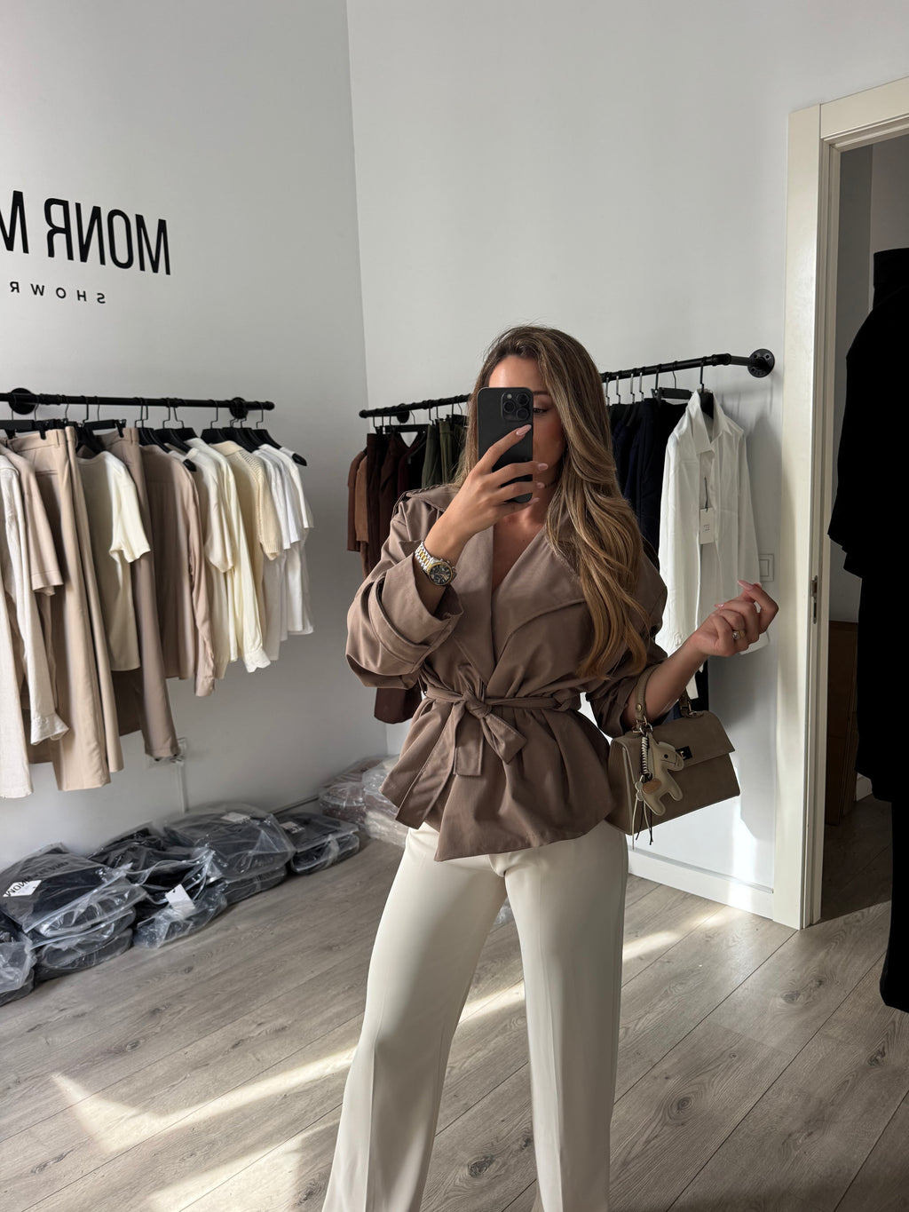 Chaqueta Élodie Taupe.