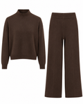 CONJUNTO DE PUNTO MILANO – MARRÓN CHOCOLATE