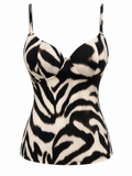 TOP CORSETERO ANIMAL PRINT CEBRA