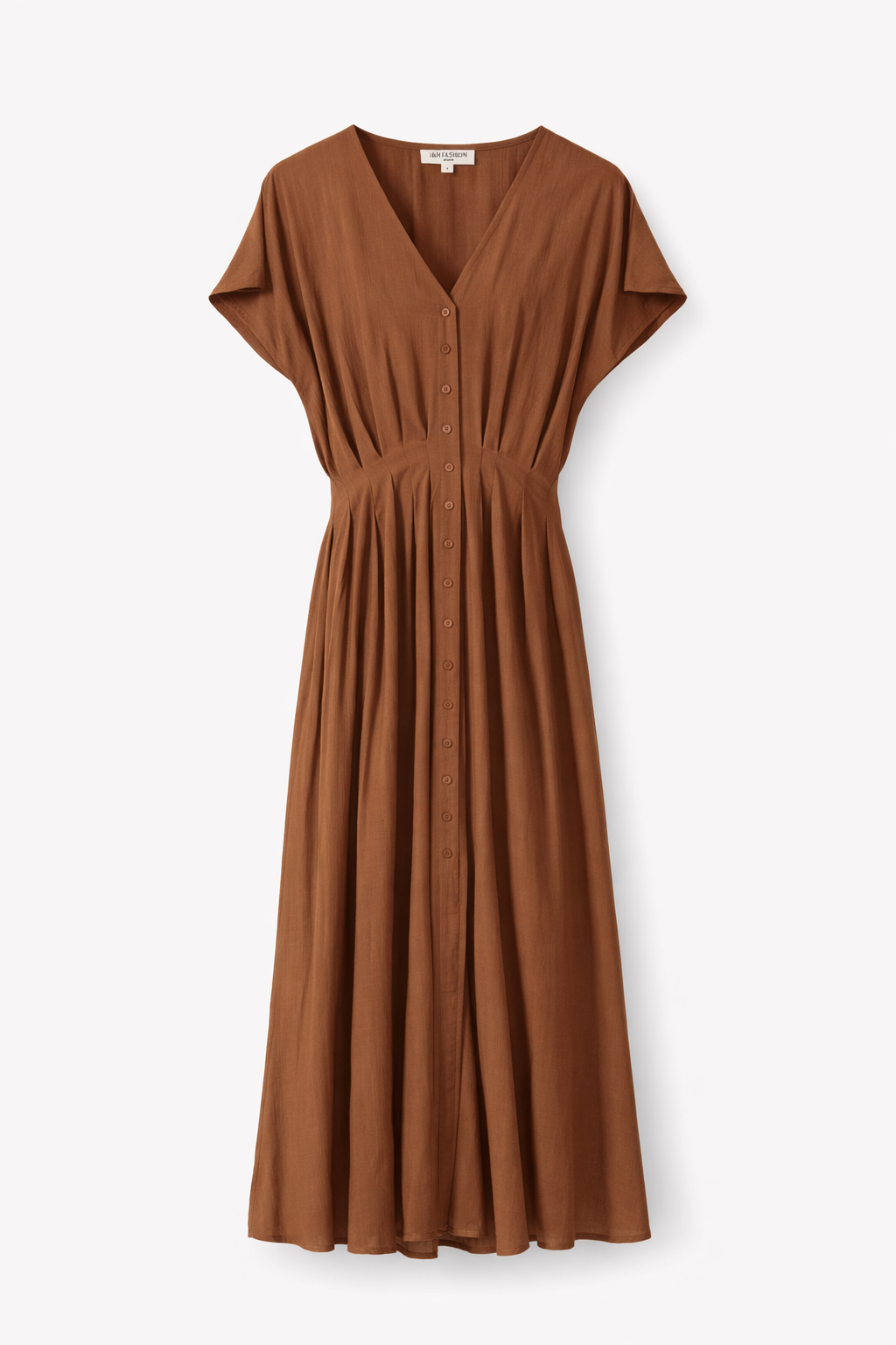 Vestido fluido, Camel