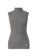 Grauer Strickpullover
