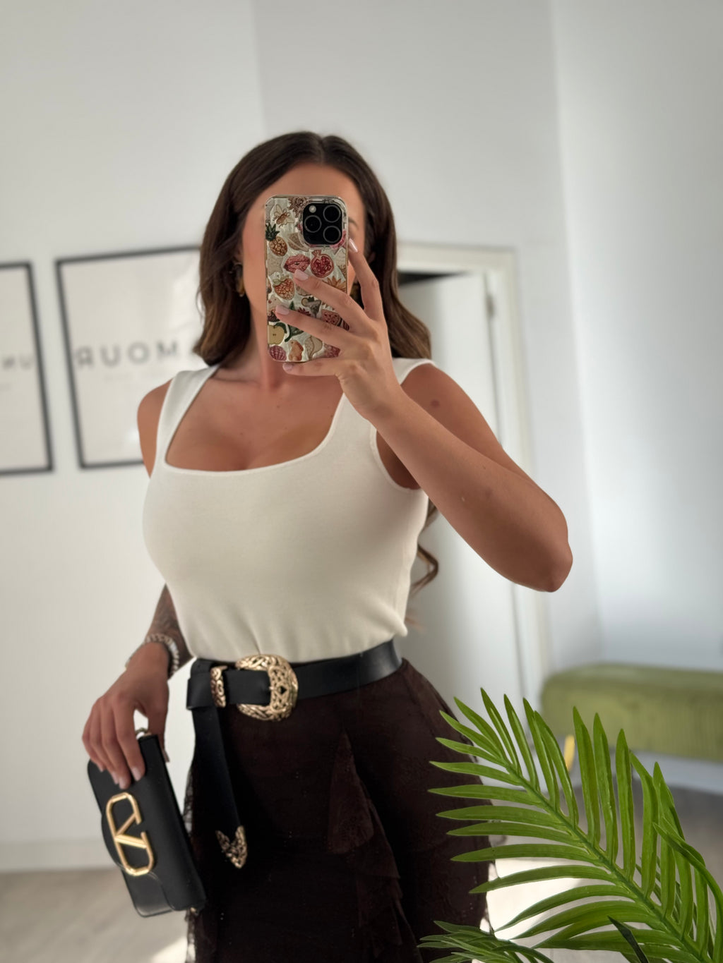 Top blanco