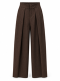 PANTALÓN PALAZZO RAYA DIPLOMÁTICA CHOCOLATE