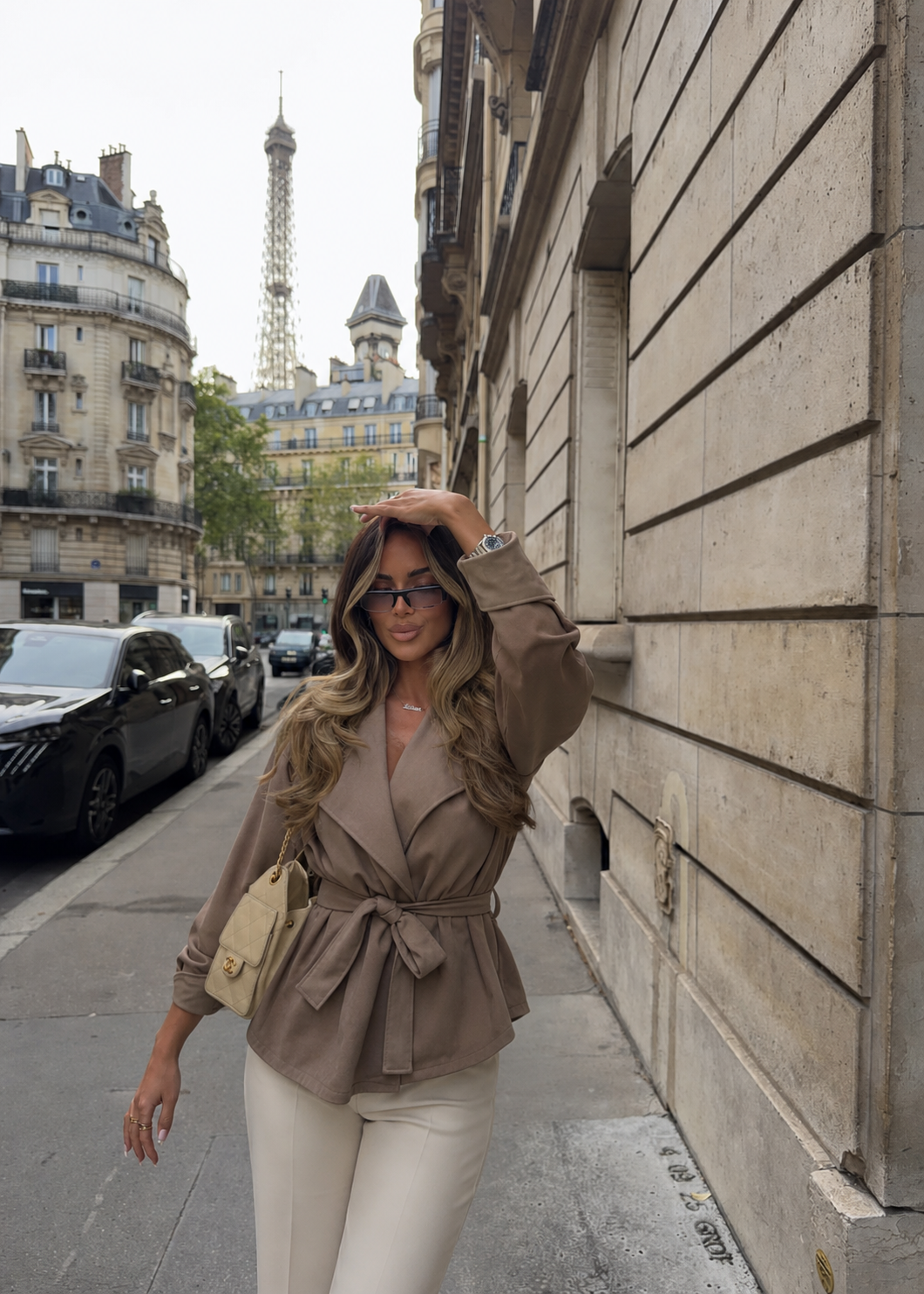 Chaqueta Élodie Taupe.