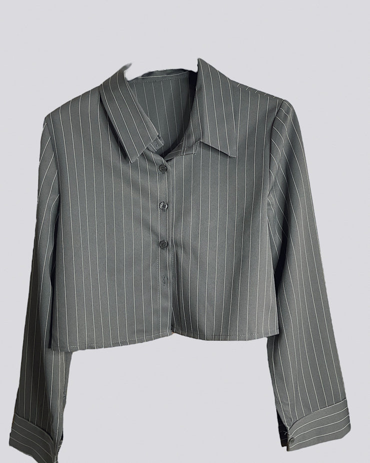 Camisa gris raya diplomática