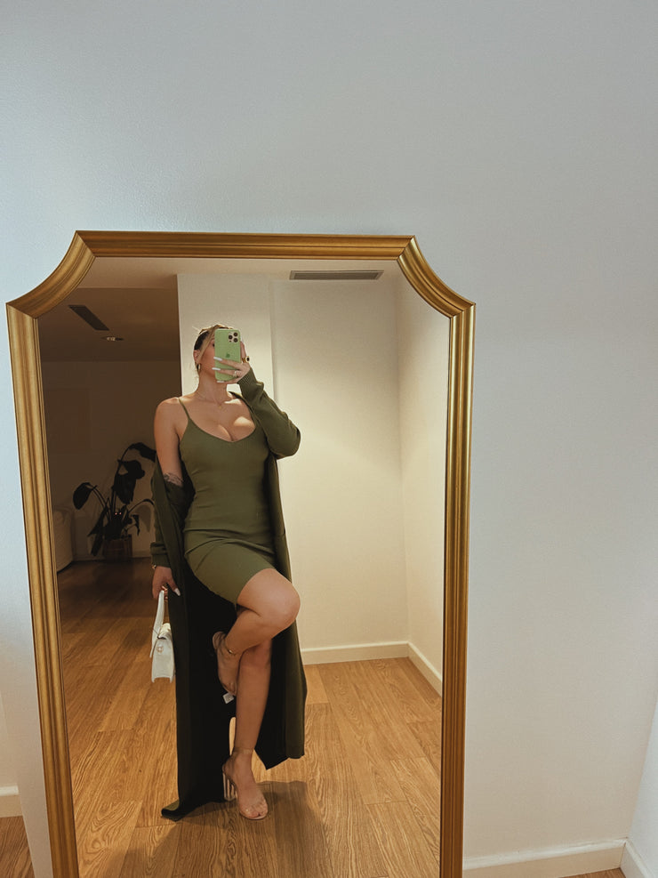 Vestido verde punto