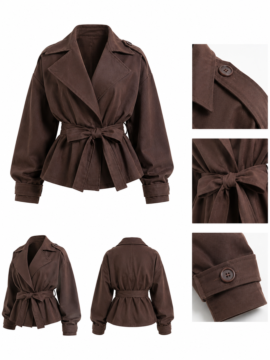Chaqueta Élodie Taupe.