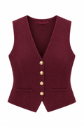 Chaleco Vittoria Burgundy