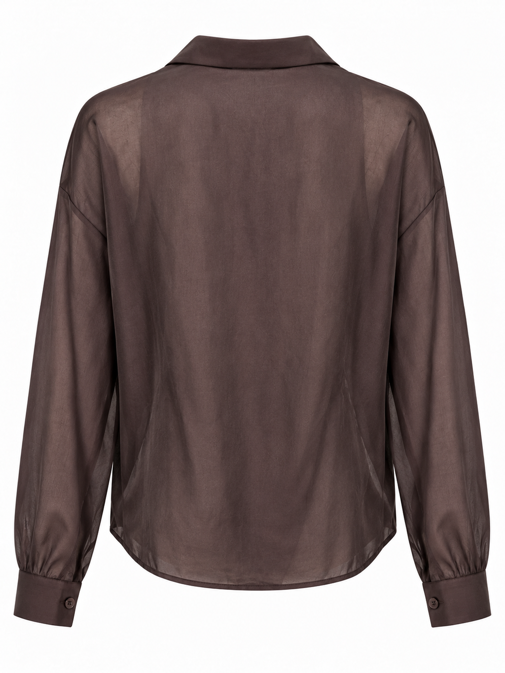 CAMISA DE ENCAJE MARRÓN