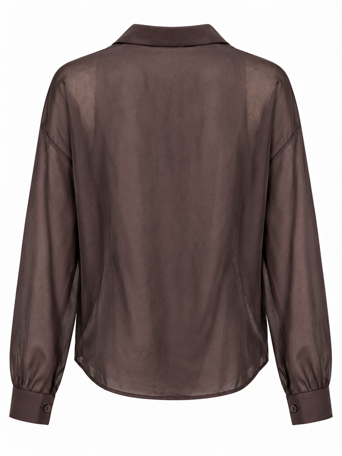 CAMISA DE ENCAJE MARRÓN