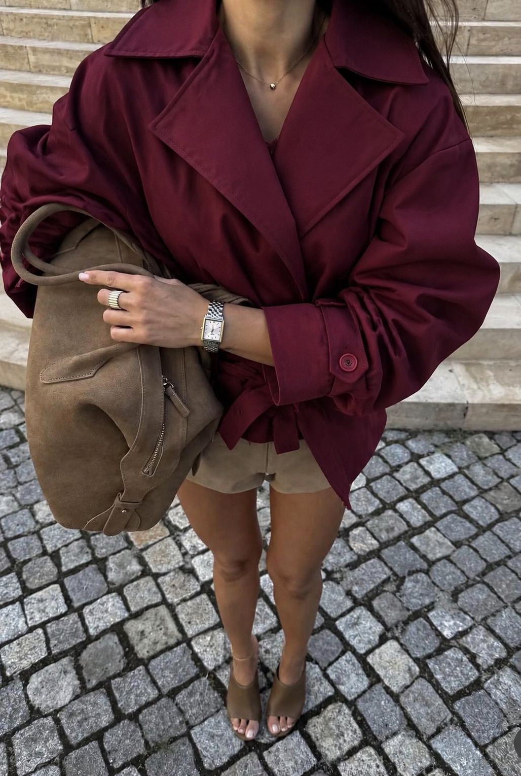Chaqueta Élodie Taupe.