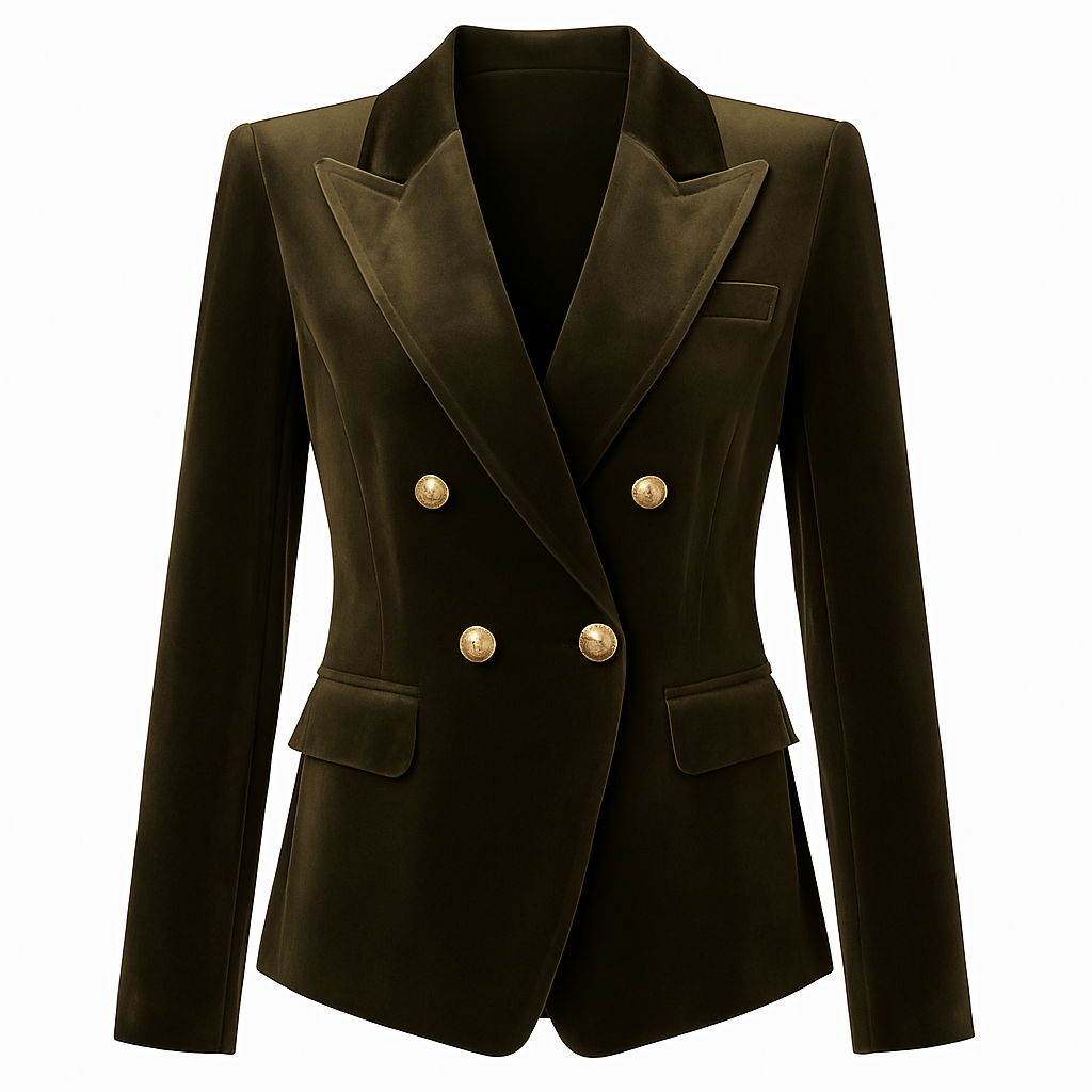 Blazer verde terciopelo