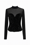 Camiseta lentes negra