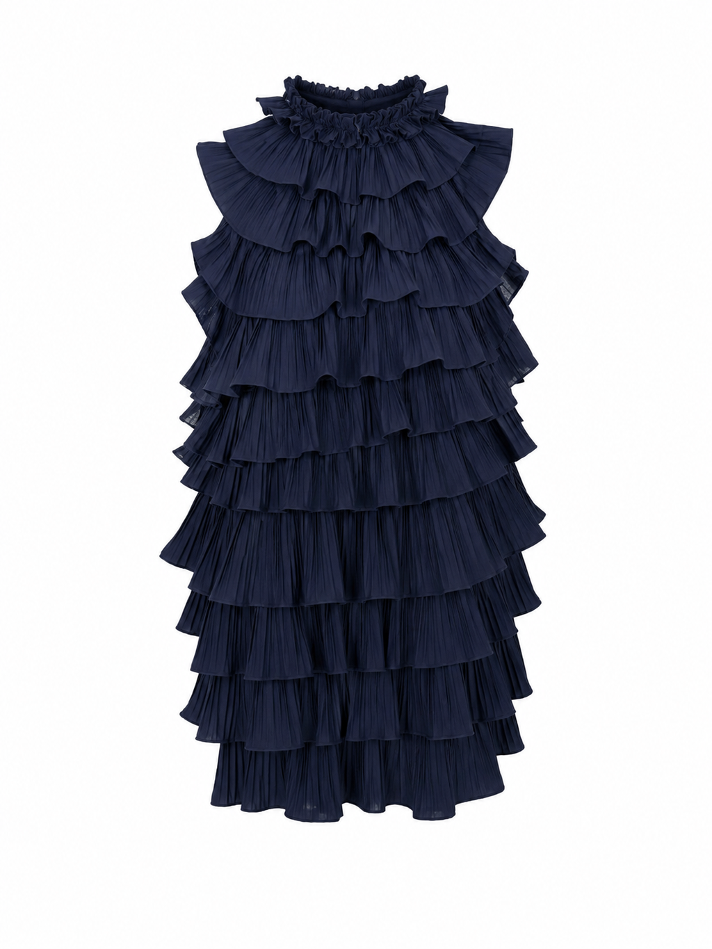 Vestido azul espalda descubierta