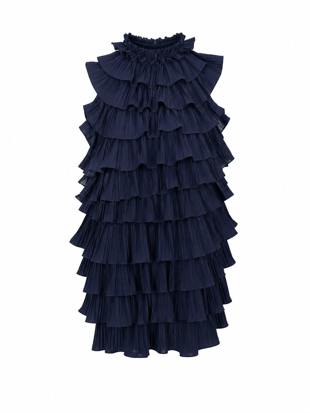 Vestido azul espalda descubierta