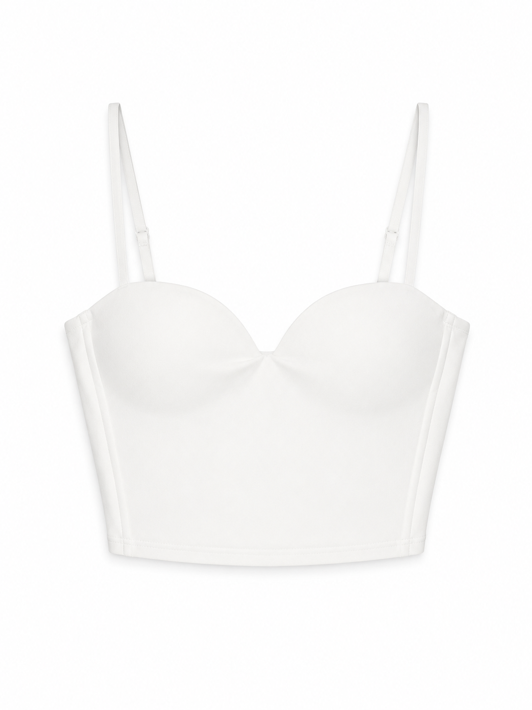 Weißes Basic-Top