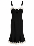 Vestido Midi Noir Dentelle