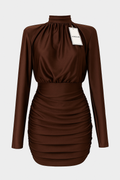 Vestido licra espalda lazo