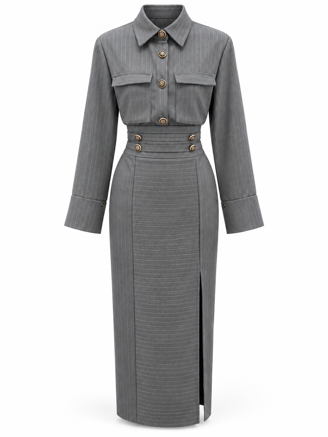 CONJUNTO SASTRERO DIPLOMÁTICO GRIS