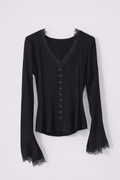 Jersey escote encaje