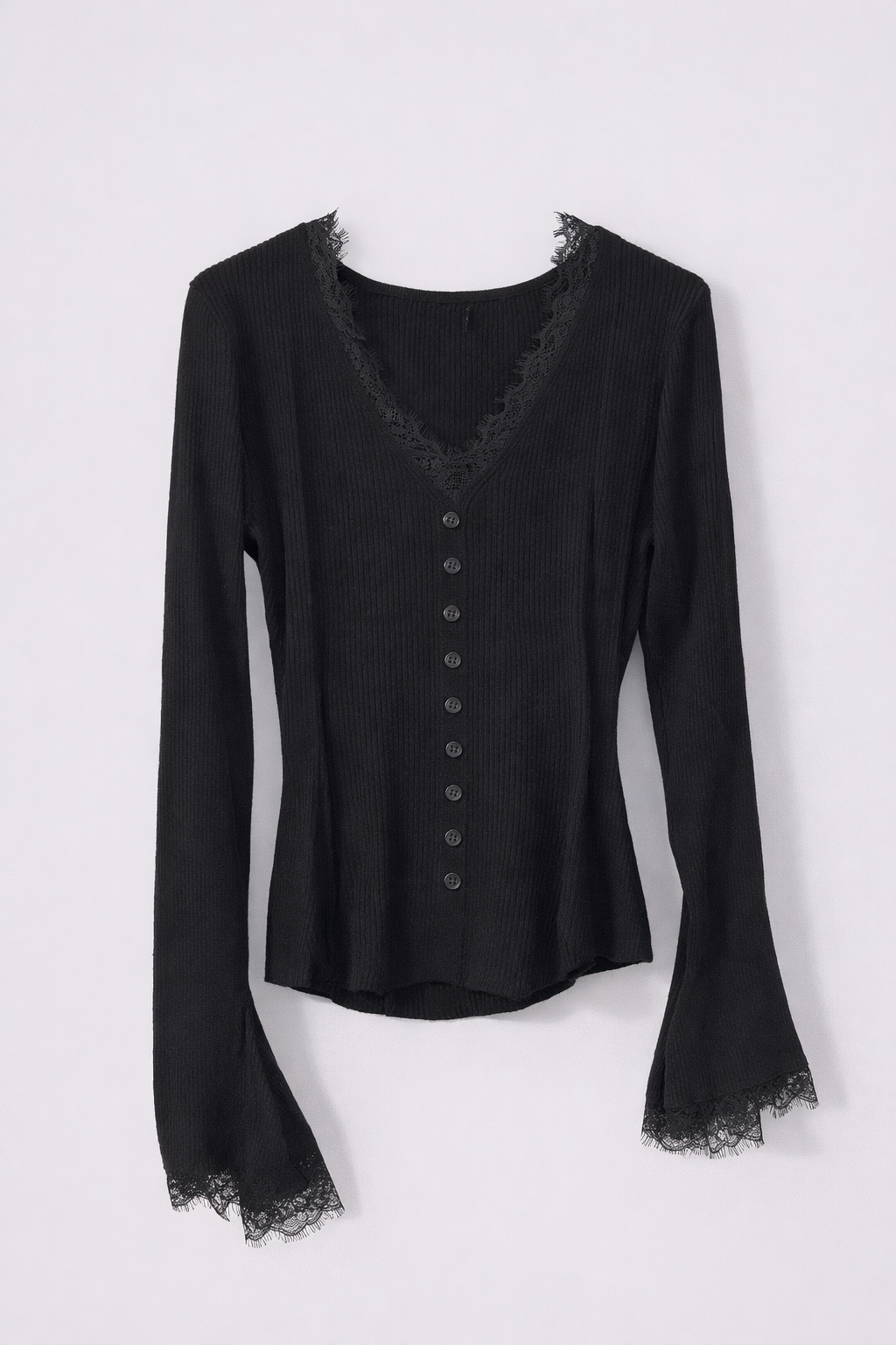 Jersey escote encaje