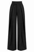 Pantalón negro, pinzas