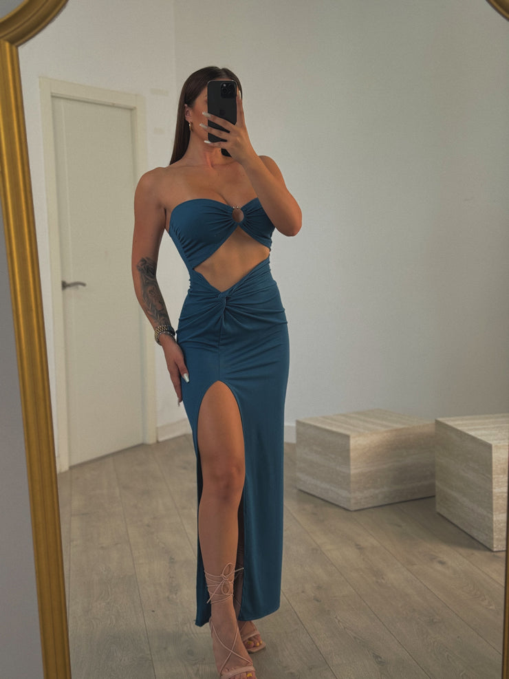 Vestido anilla azul