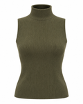 TOP DE PUNTO ÉLÉGANCE – VERDE OLIVA