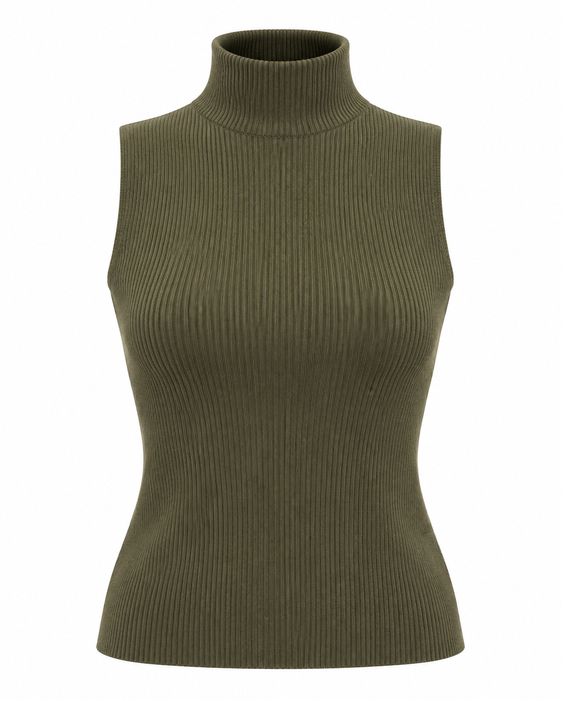 TOP DE PUNTO ÉLÉGANCE – VERDE OLIVA