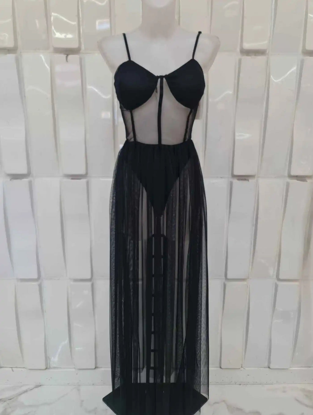 Vestido festival negro