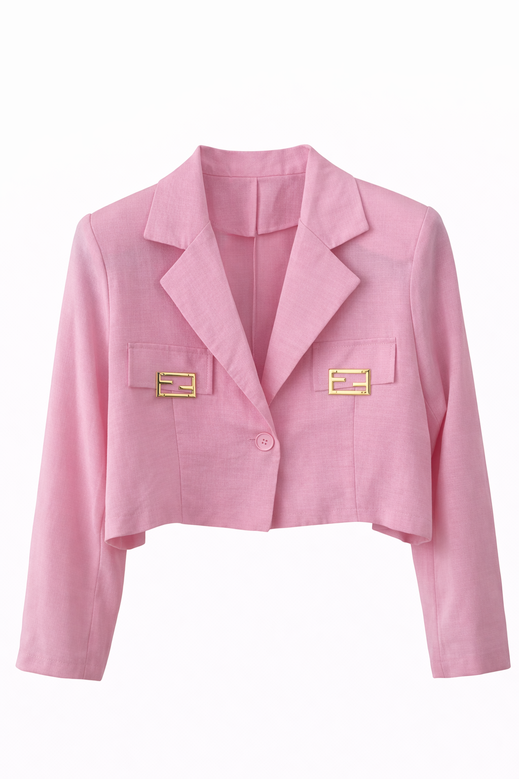 Traje rosa lino