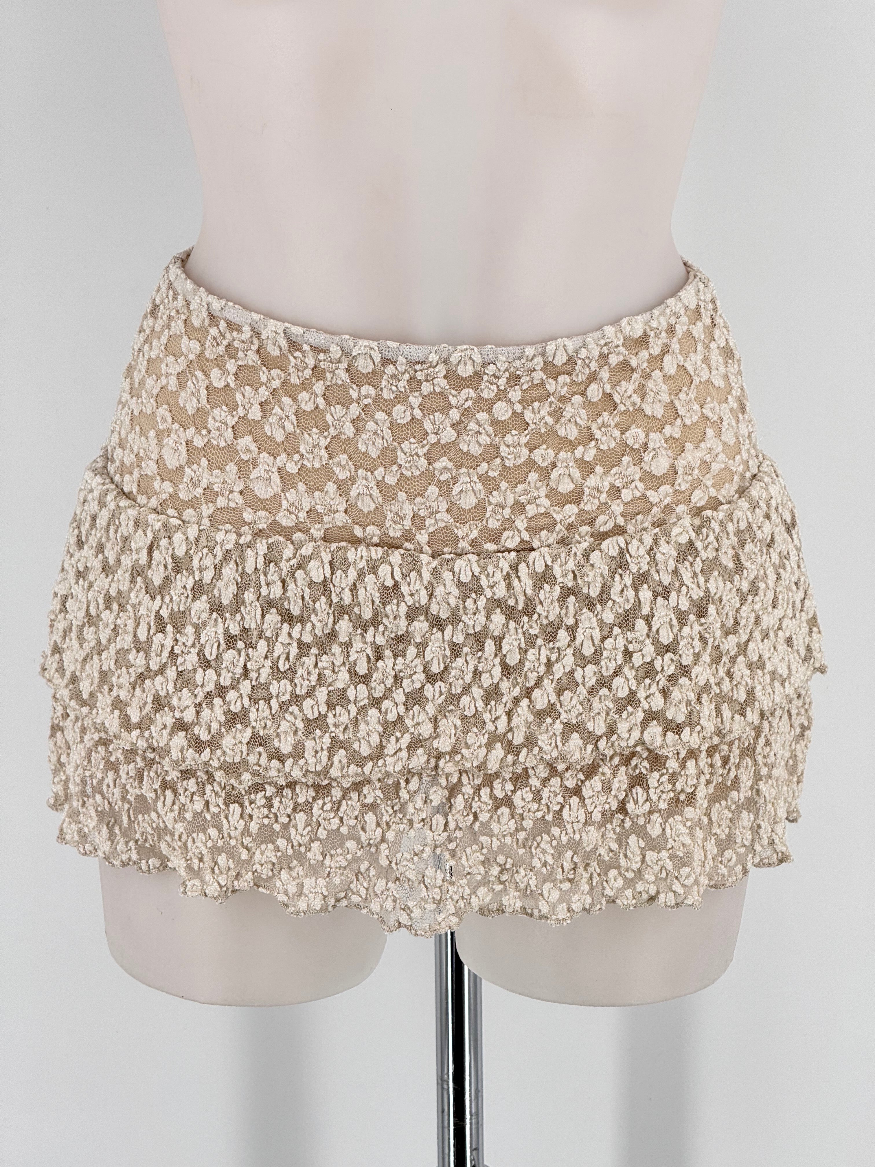 Falda pantalón encaje